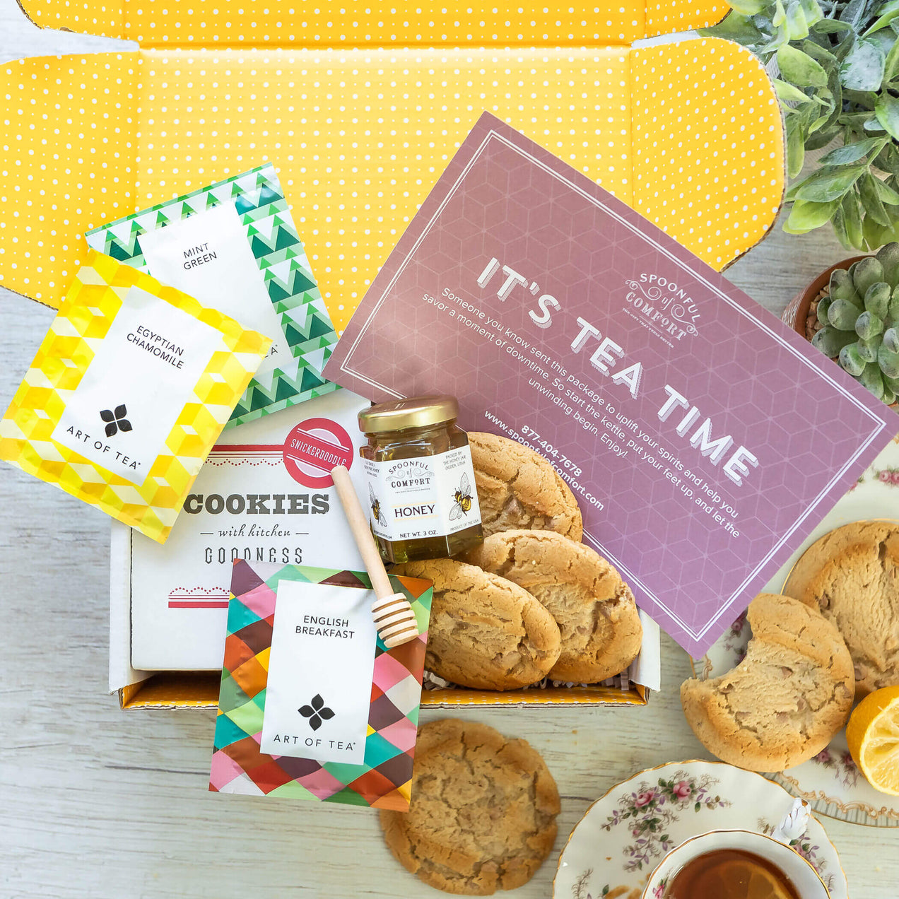 Tea and Cookies Gift Basket